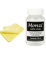 Kit 1 Limpa Jóias Ouro Puro 18K Monzi 125Ml Grande + 1