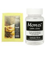 Kit 1 Limpa Jóias Ouro Puro 18K Monzi 125Ml Grande + 1