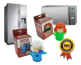 Kit 1 Limpa Micro-ondas E 1 Desodorizador de Geladeira