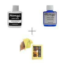 Kit 1 Limpa Pratas 925 Monzi limpa ouro flanela limpa joias
