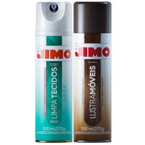 Kit 1 limpa tecidos e 1 lustra móveis aerossol marca jimo