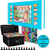 Kit 1 Livrinho de Pintura Bobbie Goods + Canetinha 120 Cores