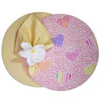 Kit 1 lugar - Coração com orquídea branca