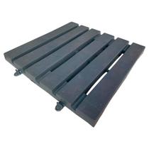 Kit 1 m² Deck modular 30x30 plástico reciclado textura realista