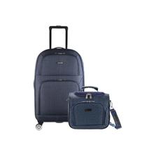 Kit 1 Mala Viagem Conexão Azul P + Frasqueira Quadrada Azul Kit 1 Mala Viagem Conexão Azul P + Frasqueira Quadrada Azul