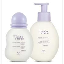 Kit 1 Mamãe bebê Água de colônia 100ML + 1 Sabonete líquido 200ML - 1 sacola presente Kit 1 Mamãe bebê Água de colônia 100ML + 1 Sabonete líquido 200ML - 1 sacola presente