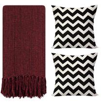 Kit 1 Manta Para Sofá 2,40 X 1,80 + 2 Capas de Almofada