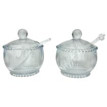 Kit 1 Meleira e 1 Açucareiro Pearl Cristal Wolff Mesa Posta