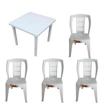 Kit 1 Mesa Desmon. 83cm e 4 Cadeira Bistro s/apoio 182kg Kit 1 Mesa Desmon. 83cm e 4 Cadeira Bistro s/apoio 182kg