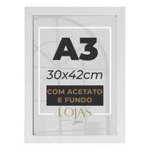 Kit 1 Molduras A3 30x42cm Acetato Quadro Diploma Foto Poster - Preto Kit 1 Molduras A3 30x42cm Acetato Quadro Diploma Foto Poster - Preto