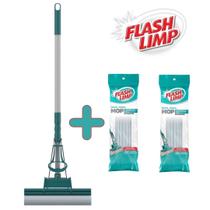 Kit 1 Mop Limpeza Geral Plus Rodo Mágico Lava e Seca MOP7671 + 2 Refil RMOP7671 Flash Limp Kit 1 Mop Limpeza Geral Plus Rodo Mágico Lava e Seca MOP7671 + 2 Refil RMOP7671 Flash Limp