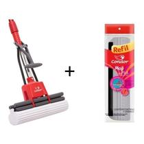 Kit 1 Mop Pva Multifuncional Rodo Esfregão Esponja Absorvente Sem Cabo Condor 1620 + 1 Refil 1620R