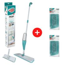 Kit 1 Mop Spray 2 Em 1 Vassoura Mágica Flash Limp MOP6064 + 2 Refil Microfibra Extra RMOP6064