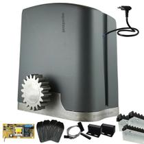Kit 1 Motor DZ Rio 3m Crem 4 Control Portão Deslizante 400Kg 220V