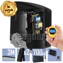 Kit 1 Motor PPA 1/2CV Dz Rio 3m Crem 2 Control Portão 700Kg