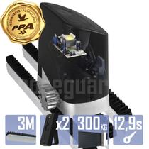 Kit 1 Motor PPA 1/4CV Dz Home 3m Crem 2 Control Portão 300Kg