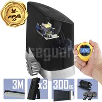 Kit 1 Motor PPA 1/4CV Dz Home 3m Crem 3 Control Portão 300Kg