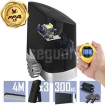 Kit 1 Motor PPA 1/4CV Dz Home 4m Crem 3 Control Portão 300Kg