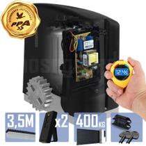 Kit 1 Motor PPA 1/4CV Dz Rio 3,5m Crem 2 Control Portão 400Kg