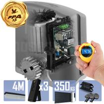Kit 1 Motor PPA 1/4CV Dz Rio JetFlex 4m Crem 3 Control Portão 350Kg