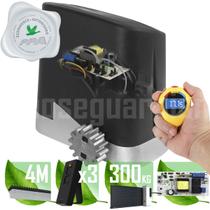 Kit 1 Motor PPA Dz Home 1/4CV 4m Crem 3 Control Portão 300Kg