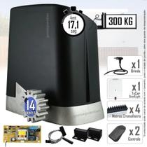 Kit 1 Motor Ppa Dz Home 4m Crem 2 Control 1 Txcar Portão Deslizante 300kg 220V