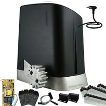 Kit 1 Motor Ppa Dz Home 4m Crem 4 Control Portão Deslizante 300kg 220V