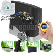 Kit 1 Motor PPA Dz Home JetFlex 1/4CV 4m Crem 2 Control Portão 350Kg