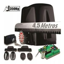 Kit 1 Motor Rossi Dz Atto Turbo 4,5m Crem 2 Control P/ Portão Deslizante 350kg 220v