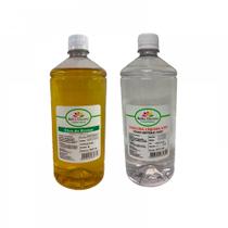 Kit 1 Óleo De Rícino 1000 Ml + 1 Lt Vaselina Líquida Usp
