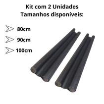 Kit 1 ou 2 Unidades de Veda Porta Ajustável Protetor Rolinho Impermeável 80cm 90cm 100cm