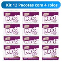 Kit 1 Pacote Papel Higiênico Best Lite Folha Dupla 20m 12 Rolos Kit 1 Pacote Papel Higiênico Best Lite Folha Dupla 20m 12 Rolos