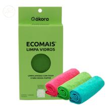 Kit 1 Pano Para Limpeza de Vidros Espelhos e Inox 3 Pano Mágico Flanela Microfibra 30x30 Sortidos Kit 1 Pano Para Limpeza de Vidros Espelhos e Inox 3 Pano Mágico Flanela Microfibra 30x30 Sortidos