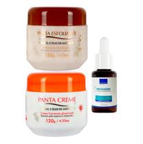 Kit 1 Panta Creme 120g + 1 Esfoliante 120g + 1 Rachadex 30mL