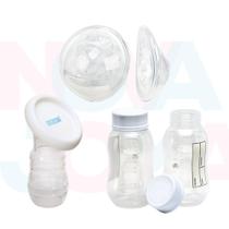 kit 1 par de concha de amamentação, bomba manual e 2 recipientes de leite - kuka kit 1 par de concha de amamentação, bomba manual e 2 recipientes de leite - kuka