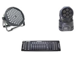 Kit 1 Par Led Slim 60X3W 1 Mini Wash 7X12W Full 1 Dmx 512 Kit 1 Par Led Slim 60X3W 1 Mini Wash 7X12W Full 1 Dmx 512