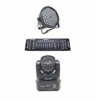 Kit 1 Par Led Slim 60X3W Rgbwa 1 Mini Laser Rgb 60W Dmx 512 - One Light