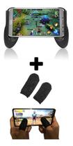Kit 1 Par Luva De Dedo Gamer + 1 Gamepad Controle Celular