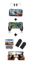 Kit 1 Par Luva Dedo C/case + 1 Gamepad + 1 Par Gatilho R1 L1