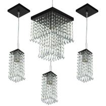 Kit 1 Pendentes Marrycrillic + 3 Pendentes Clearcrilic Preto Kit 1 Pendentes Marrycrillic + 3 Pendentes Clearcrilic Preto