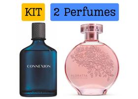Kit 1 perfume Connexion + 1 Perfume Floratta Cerejeira - Mais vendido - O Boticário - 2 perfumes