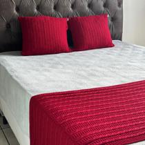 Kit 1 Peseira Super Luxo Para Cama Queen, Poltrona e Sofá 230cm x 60cm com 2 Capas de Almofada em Tricot Modelo Premium Costura Mágica. Kit 1 Peseira Super Luxo Para Cama Queen, Poltrona e Sofá 230cm x 60cm com 2 Capas de Almofada em Tricot Modelo Premium Costura Mágica.