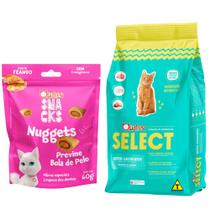 Kit 1 Petisco Quatree Snacks Nuggets para Gatos Bola de Pelo 60g Kit 1 Petisco Quatree Snacks Nuggets para Gatos Bola de Pelo 60g