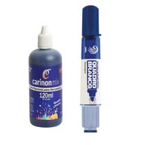 Kit 1 Pincel Canetão MQBX + Tinta Refil 120ml Quadro Branco