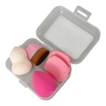 Kit 1 Pincel Mágico Esponjas Maquiagem Mini Maleta 5 Itens Kit 1 Pincel Mágico Esponjas Maquiagem Mini Maleta 5 Itens
