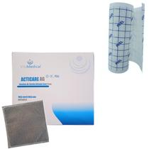 Kit 1 Placa Carvão Com Prata Machucado Pele + Filme 01 Metro