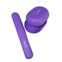 Kit 1 Porta Escova De Dente E 1 Saboneteira Plástico Bonitta