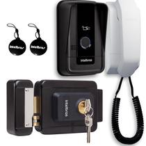 Kit 1 Porteiro Interfone Tag RFID IPR1010 ID + 1 Fechadura FX1500 INTELBRAS IPR 1010 FX 1500
