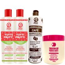 Kit 1 Progressiva Café Marroquina 1L + 2 Progressiva Tutti Frutti 1L E 1 Mascara 500g Kit 1 Progressiva Café Marroquina 1L + 2 Progressiva Tutti Frutti 1L E 1 Mascara 500g