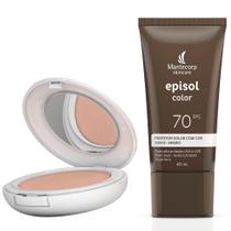 Kit 1 Protetor Solar Episol Color Pele Negra T5 FPS 70 Loção com Efeito de Base 40g Kit 1 Protetor Solar Episol Color Pele Negra T5 FPS 70 Loção com Efeito de Base 40g